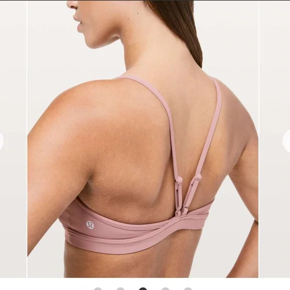 LULULEMON EUC Deeper Breath Spanish Rose Mauve Bralette Sports Bra 6 - Picture 5 of 10